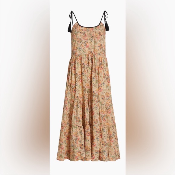 THE GREAT. The Breeze Floral Midi Dress with Pockets - Picture 13 of 13